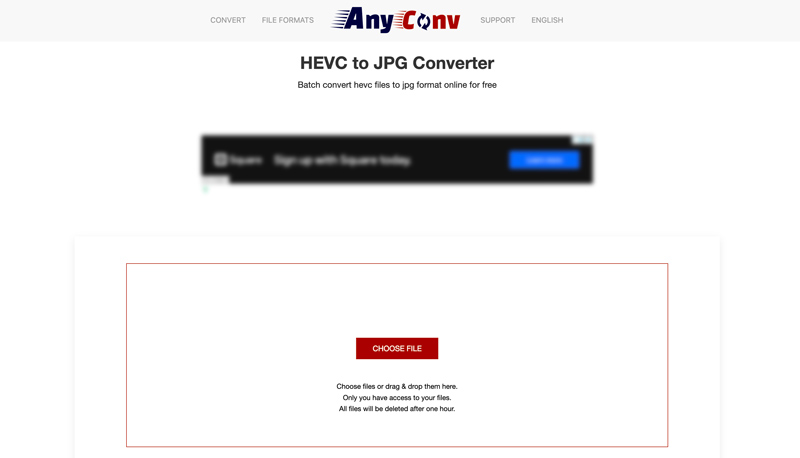 AnyConv HEVC to JPG Converter