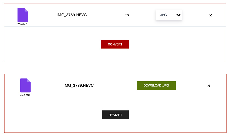 Convert HEVC to JPG Online AnyConv