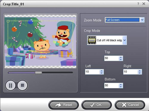 Convert DVD  movie to iPhone - crop