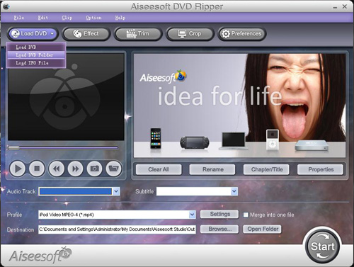 Aiseesoft DVD Ripper - convert and rip DVD to AVI MP4 MPEG for  iPhone iPod