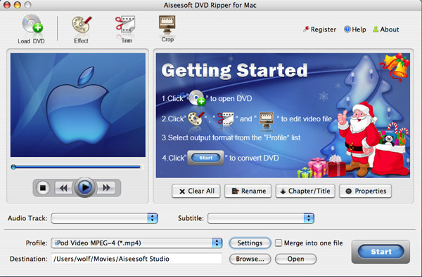 DVD Ripper for Mac - load dvd