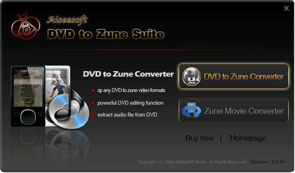 DVD to Zune Suite