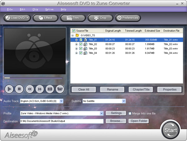 best DVD to Zune guide - convert and transfer DVD movie to Zune