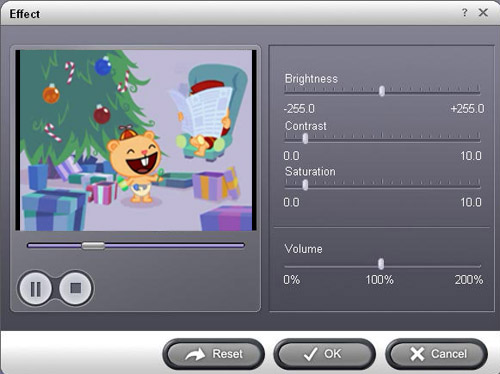 CConvert DVD movie to phone - effect