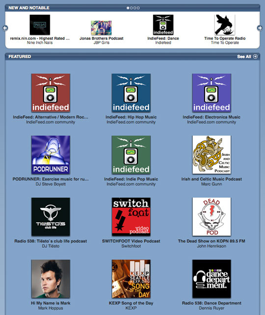 Music Podcasts Directory -Download iPod Video