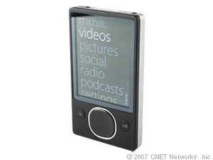 Zune (second generation, 80GB, black)