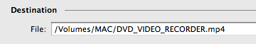 File Destination Settings