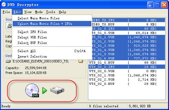 DVD Decrypter - file explanation