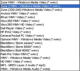 WMV Converter -profile