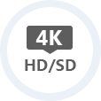 Convert 4K to 1080p/720p HD or SD