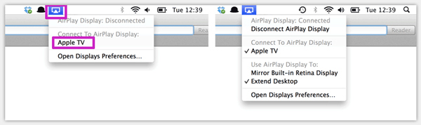 AirPlay Mirroring on Mac