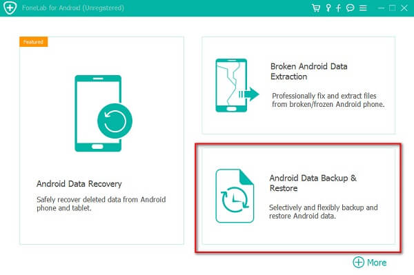 Android Data Backup Interface