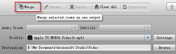 Apple TV Video Converter - merge