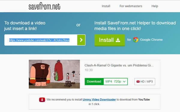 youtube video download mp4 savefrom