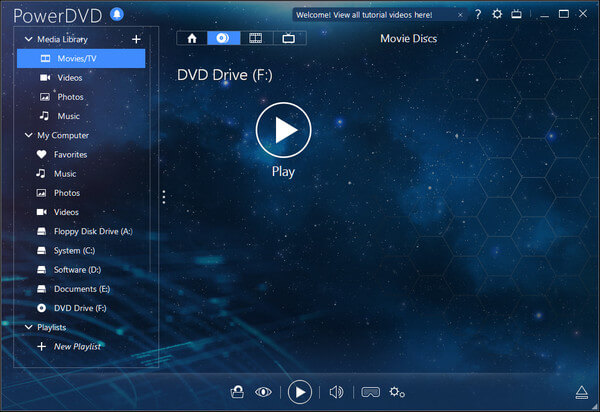 Play DVD with PowerDVD