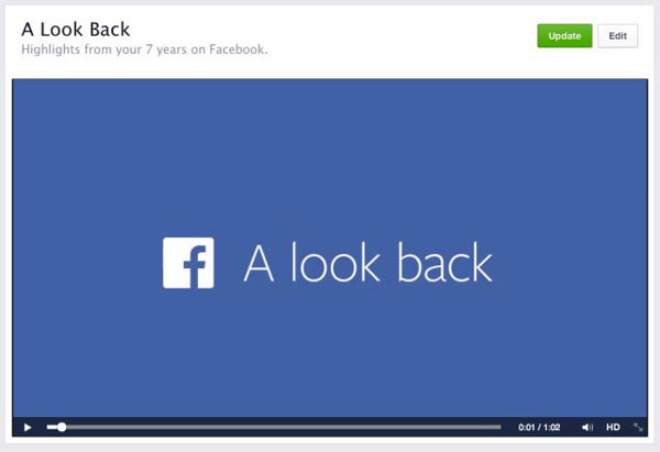 Edit Facebook Look Back Video