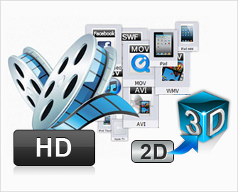 Convert SD/HD video to 3D video