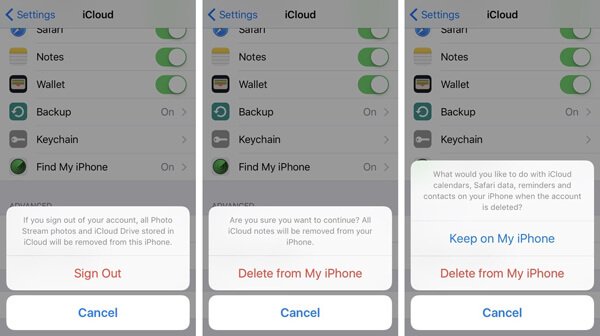 How to Delete iCloud Account from iPhone