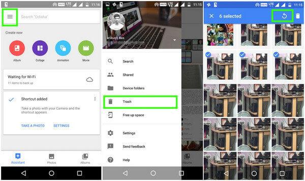 Recover Deleted Photos from Android Using Google Photos