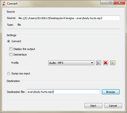 Convert Flac with VLC