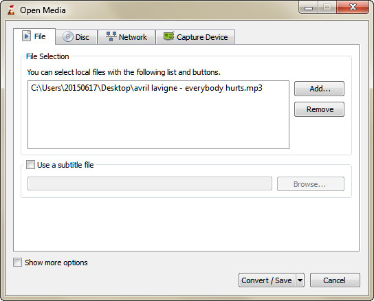 import Flac File to Vlc