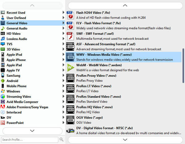 Choose Output Format