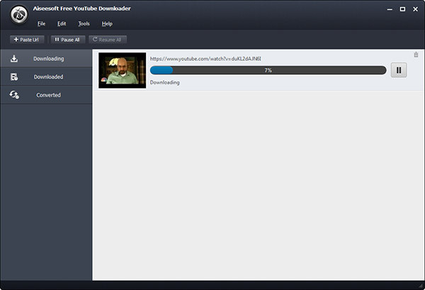 Aiseesoft Free YouTube Downloader