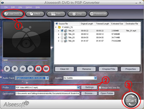 Aiseesoft DVD to PSP Converter
