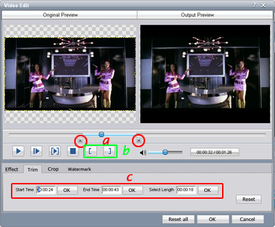 HD video converter trim