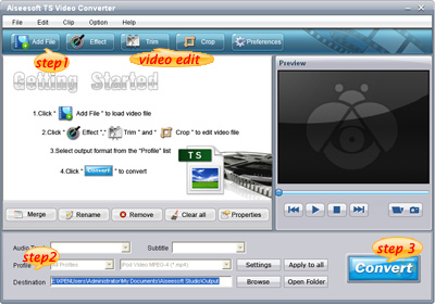 TS video converter