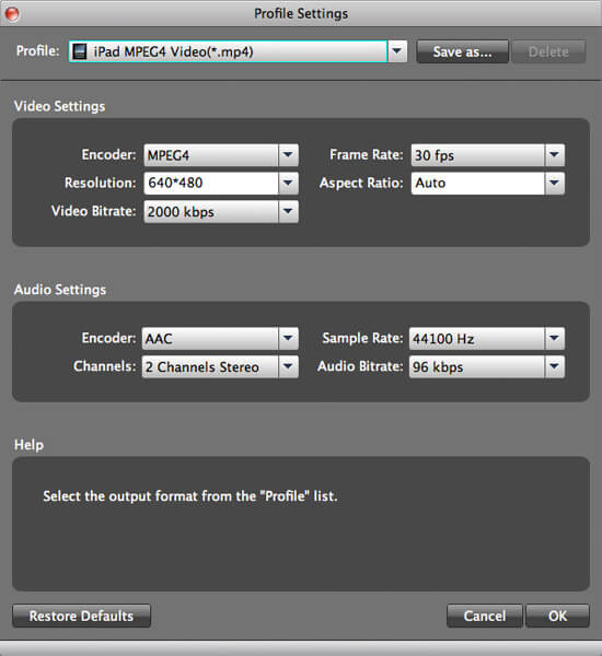 set output parameters