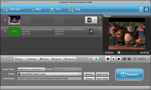 How to Enjoy Your Favorite Videos on Portable Devices at Will For Mac Users Interface