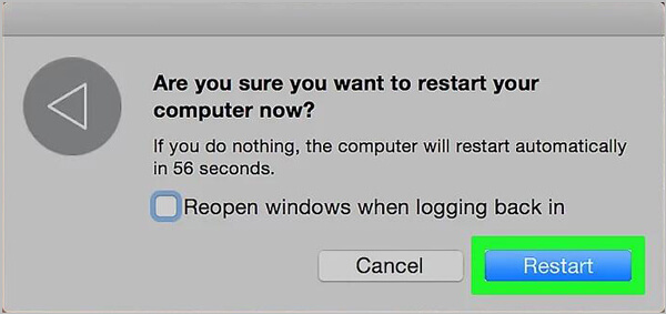 Restart MacBook Pro