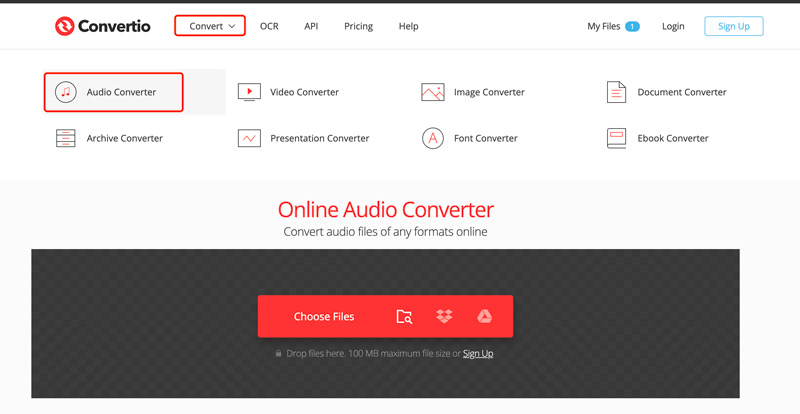 Convertio Audio Converter WAV to MP3
