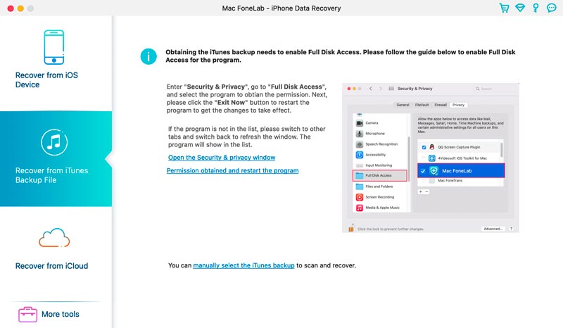 Recover iPhone Data from iTunes Backup