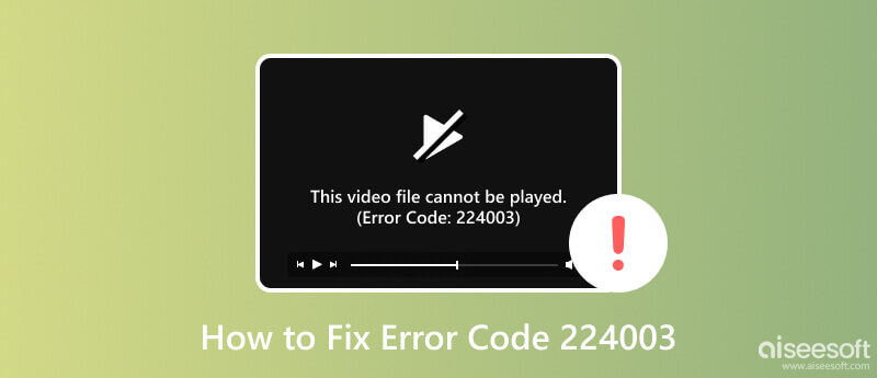 Fix Error Cdde 224003