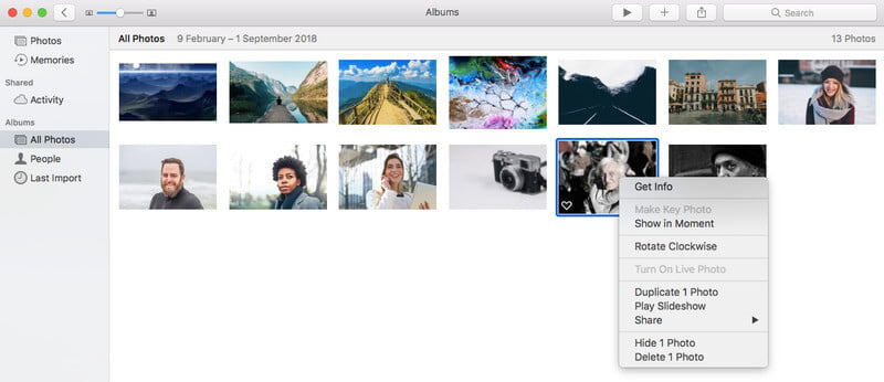 Hide Photos on Mac