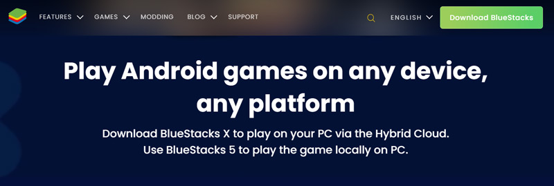 BlueStacks Website