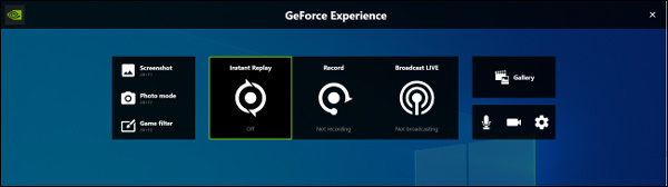Geforce Experience-overlay