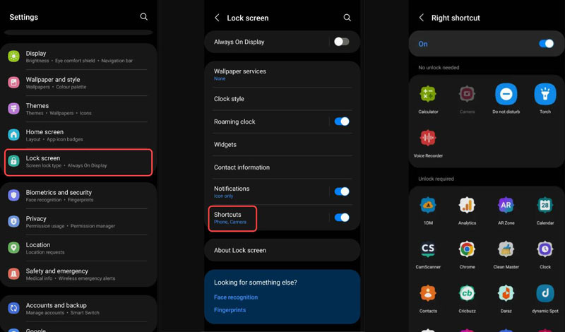 Change Shortcuts on Android