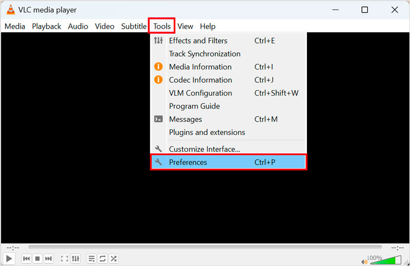 VLC Tools Preferences