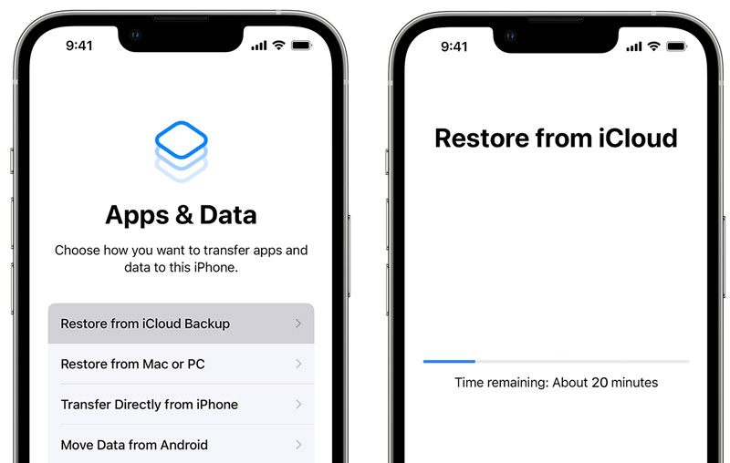 Restore Deleted Call History on iPhone from iCloud Backup