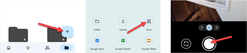 Android Scan to PDF Google Drive