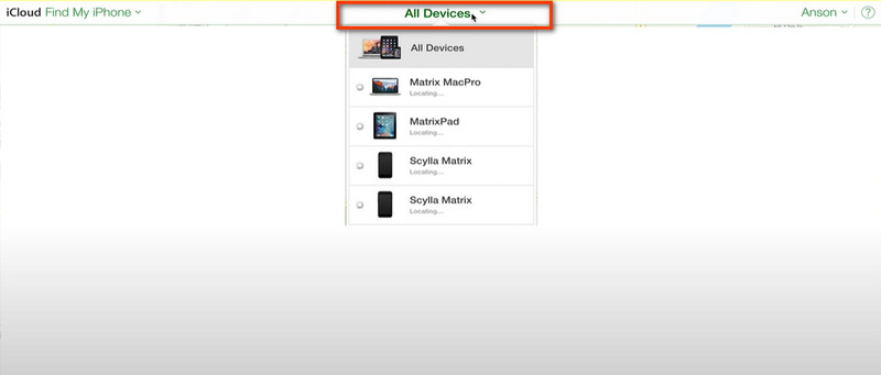 Find Devices Choose