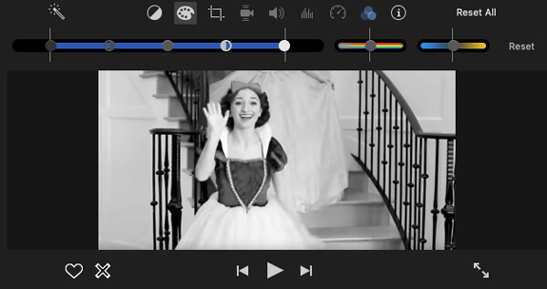 iMovie Filters Black and White