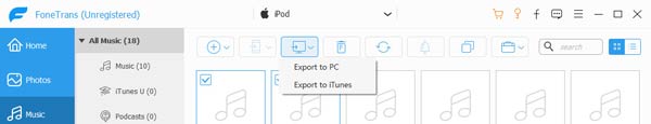 Export to iTunes library