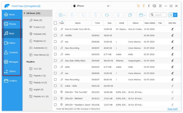 Choose Files to Sync