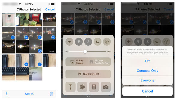 get off iPhone photos with AirDrop