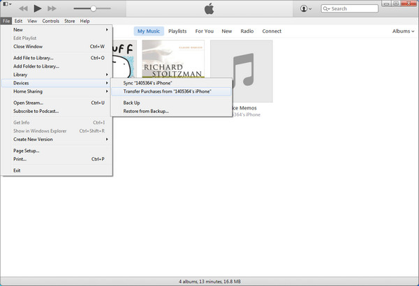Transfer Purchases from iPhone to iTunes
