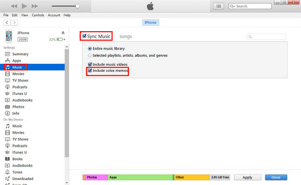 How to Sync Voice Memos from iPhone to Computer using iTunes